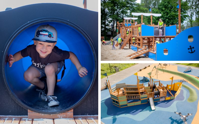 Lars Laj's wooden ship playgrounds Lars Laj's wooden playgrounds