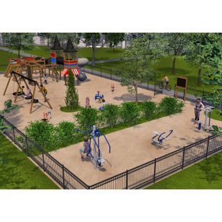 Wooden Playground & Outdoor Fitness_2210