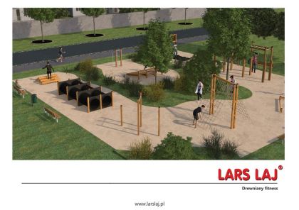 Fitness trail - wooden fitness