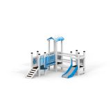 Winter Castle playhouse with slide