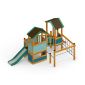 Tower Nature wooden playhouse with slide