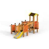 Rubik playhouse with slide