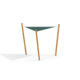 Sun Shade Triangle 3x3x3 Nature (Robinia)
