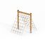 V-shape Net wooden playhouse fa keretű mászóháló játszótérre.